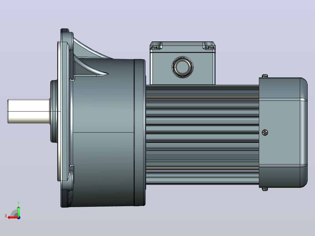 标准电机s750v02-R后视图