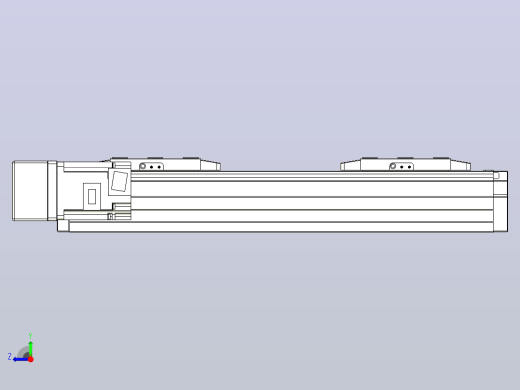 滚珠丝杠线性轴TPA-GCRS-80-1610C-L25-ML-M20-N3右视缩略图