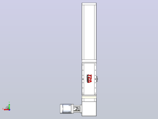 伺服电机集成皮带传动直线执行器TPA-OCB-140-256-L350-DL-J90-N3后视缩略图