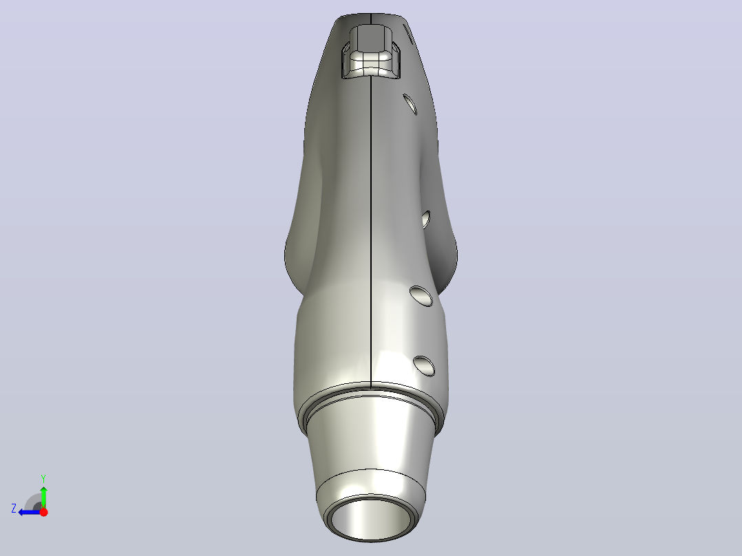 DC电动汽车充电器CCS型连接器右视图
