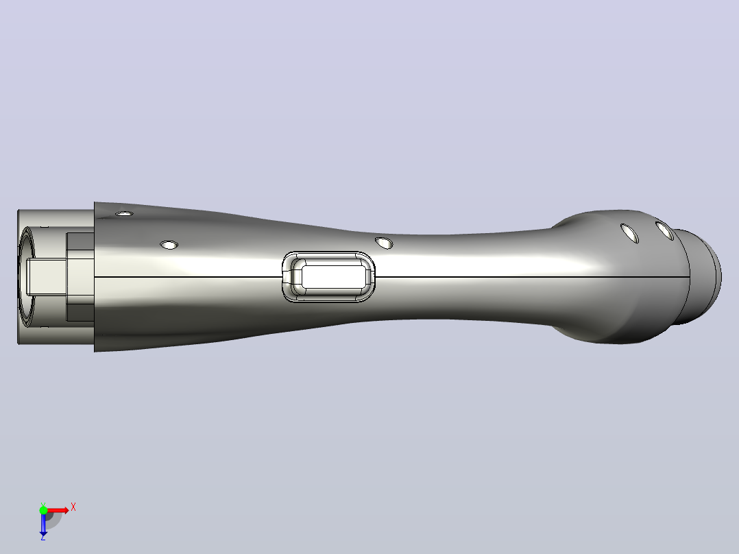 DC电动汽车充电器CCS型连接器俯视图