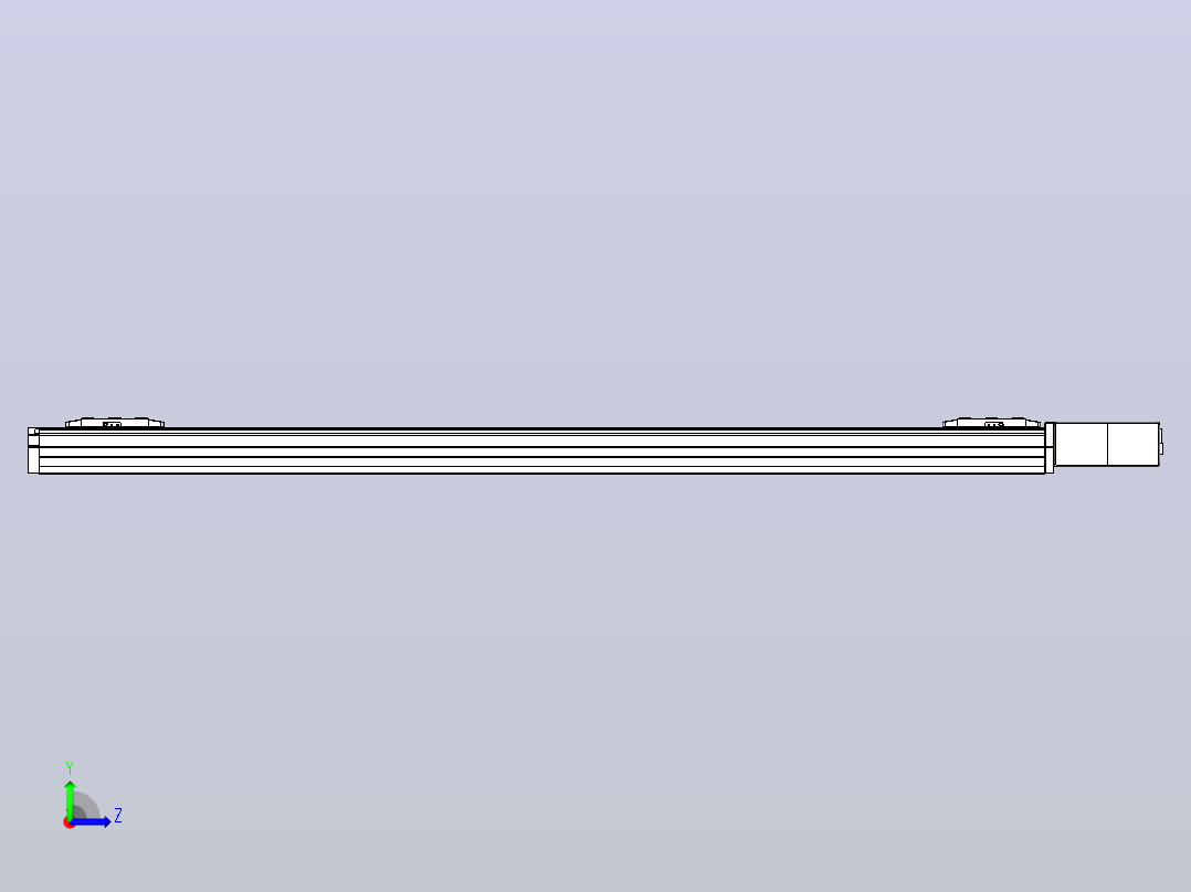 皮带直线轴双滑块型TPA-GCBS-80-P60-L525-QL-M20-N3左视图