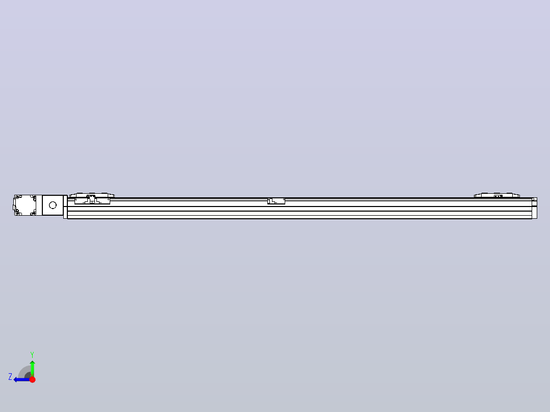 皮带直线轴双滑块型TPA-GCBS-80-P60-L525-QL-M20-N3右视图