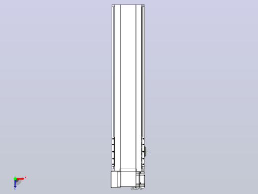 皮带直线轴半封闭可选导轨TPA-HNB-175D-140-L600-LP-Y-P75-N3俯视缩略图