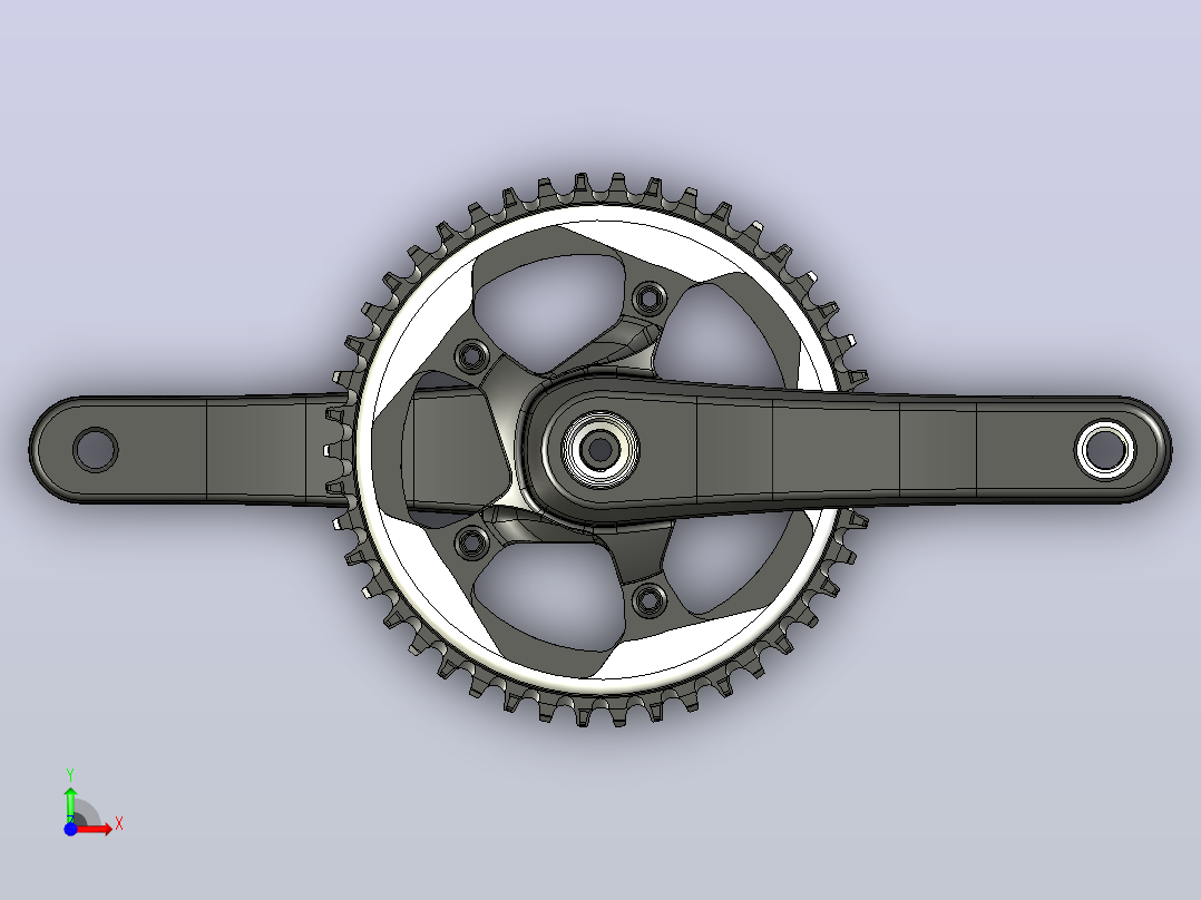 SRAM Force 1曲柄组前视图