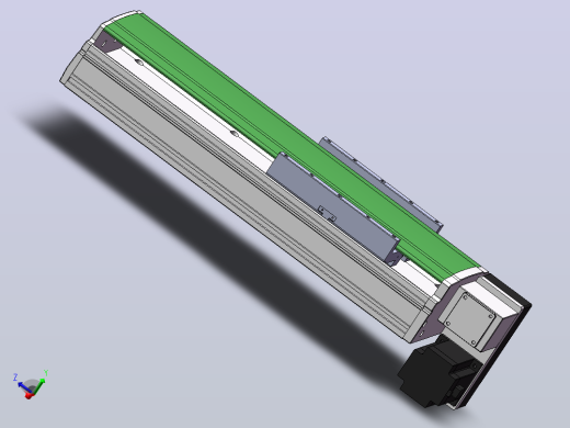 DMB220-LDCM同步带模组直线滑台（电机左下折）[DMS220-L45S300-DT750-C2U-LDCM]