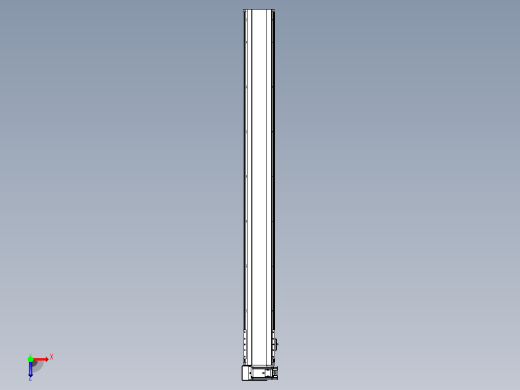 皮带直线轴半封闭可选导轨TPA-HNB-140D-120-L1350-LU-C-P40-N3俯视缩略图