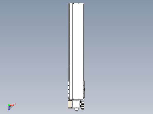 皮带直线轴半封闭可选导轨TPA-HNB-220D-176-L950-LP-C-P1K-N3俯视缩略图