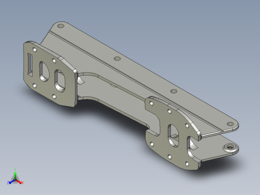 BRAKE HOLE Alu_frame255_4x80_REWORKED v4正等轴测缩略图