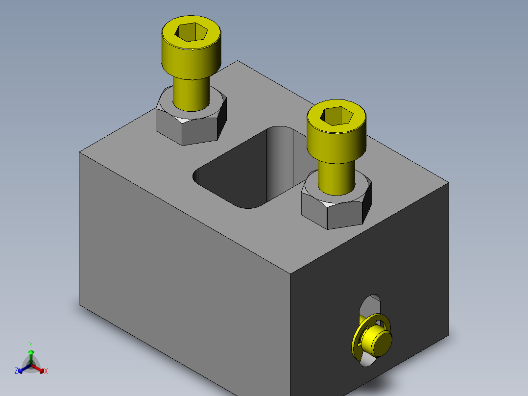 嵌入型夹具主视图