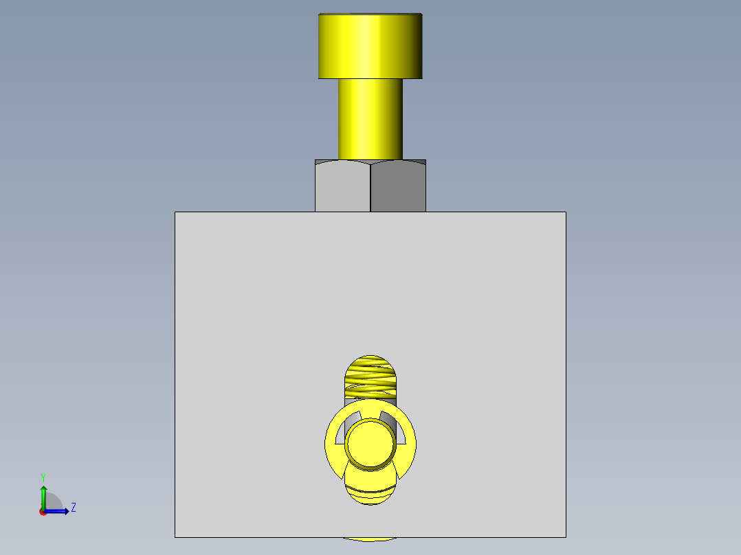 嵌入型夹具左视图