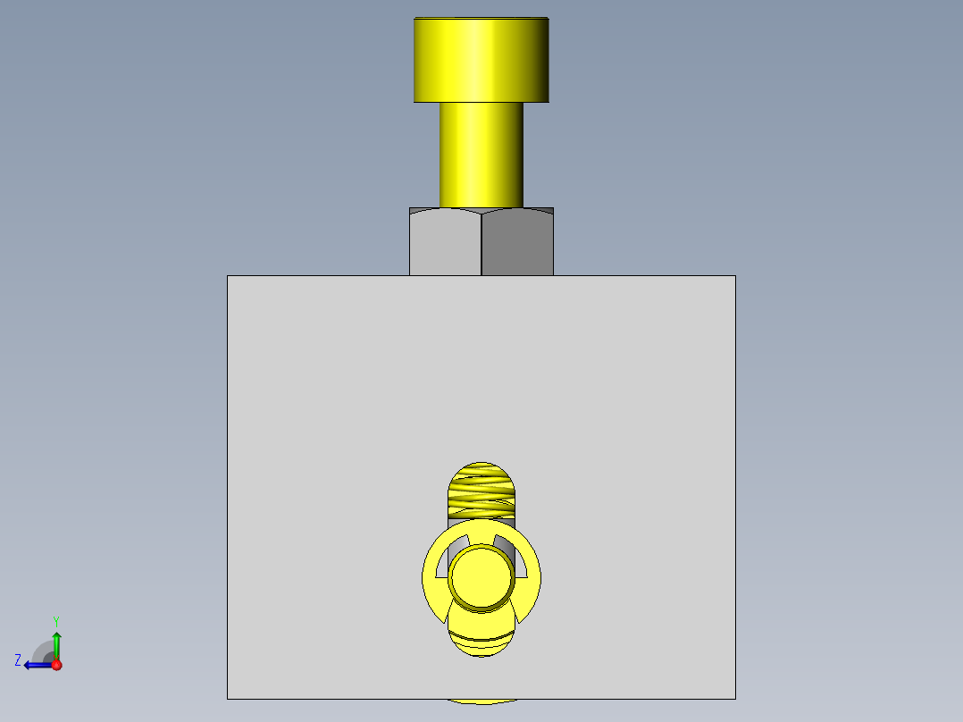 嵌入型夹具右视图