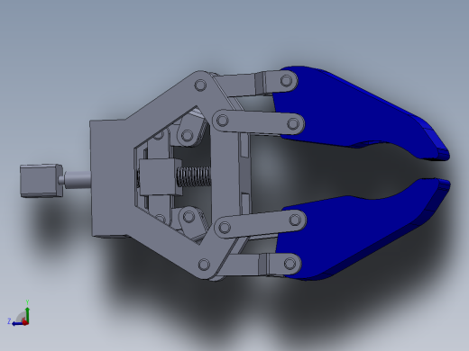 obotic arm gripper机械臂夹持器3D数模图纸 Solidworks设计