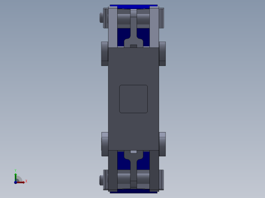 obotic arm gripper机械臂夹持器3D数模图纸 Solidworks设计前视缩略图