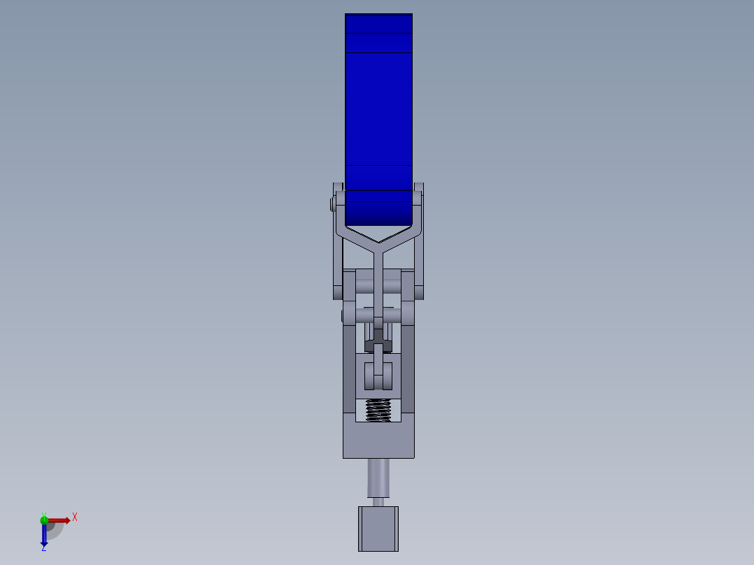 obotic arm gripper机械臂夹持器3D数模图纸 Solidworks设计俯视图