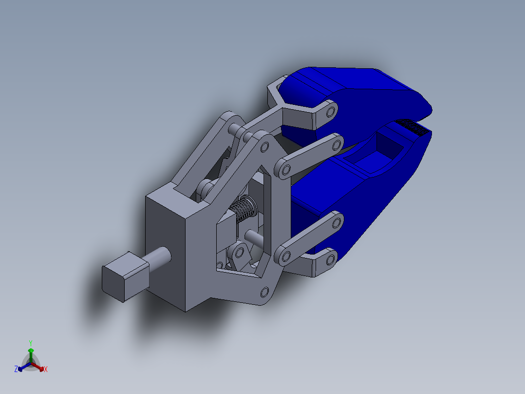 obotic arm gripper机械臂夹持器3D数模图纸 Solidworks设计正等轴测图