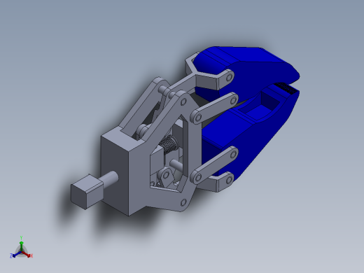 obotic arm gripper机械臂夹持器3D数模图纸 Solidworks设计正等轴测缩略图