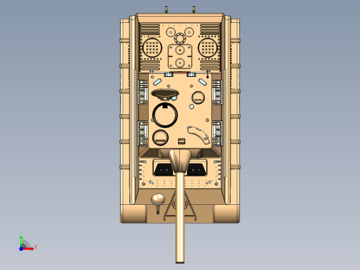 二战猎虎驱逐坦克建模前视缩略图