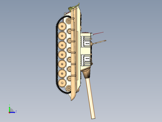 二战猎虎驱逐坦克建模左视缩略图