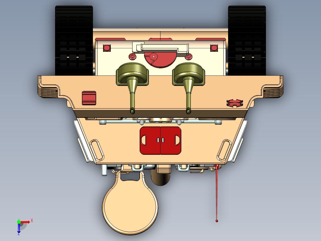 二战猎虎驱逐坦克建模俯视图