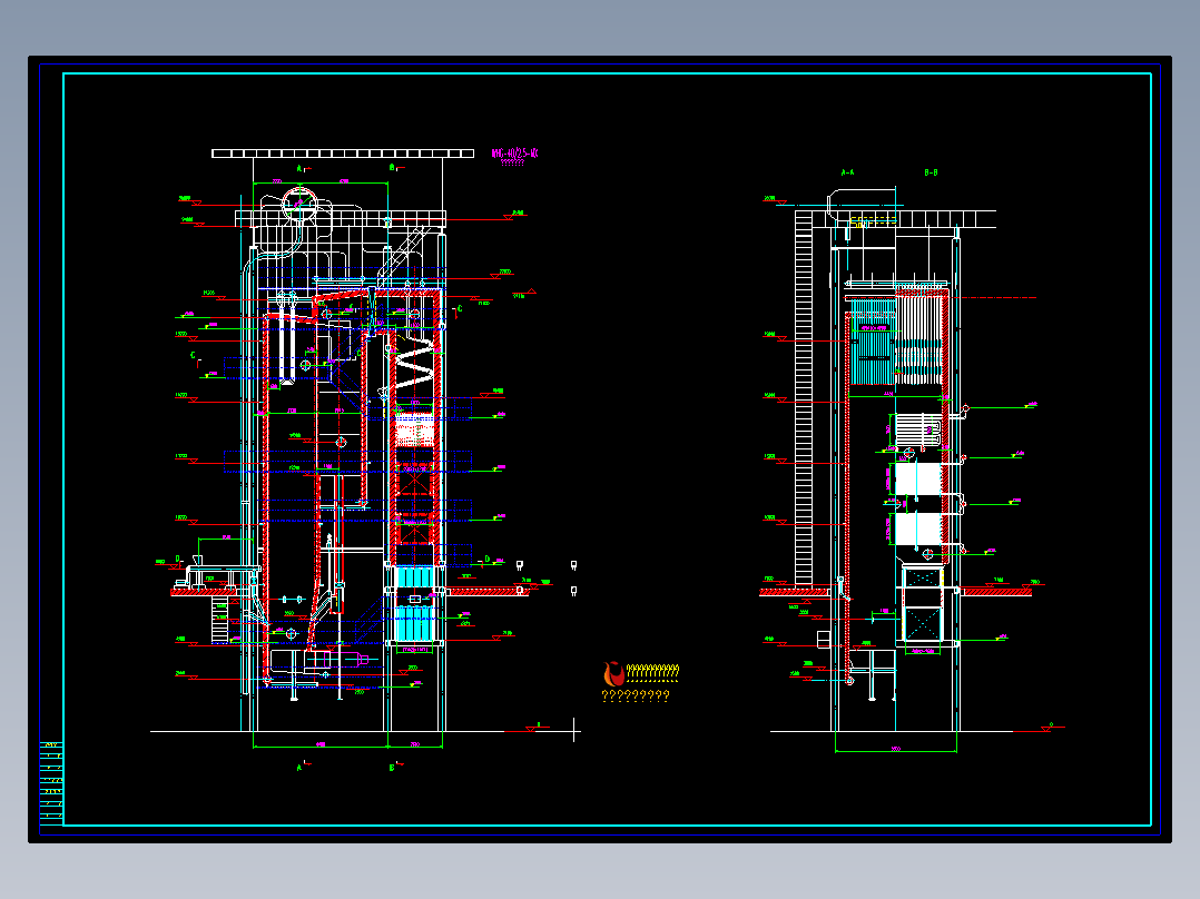 40t／h循环流化床锅炉总图