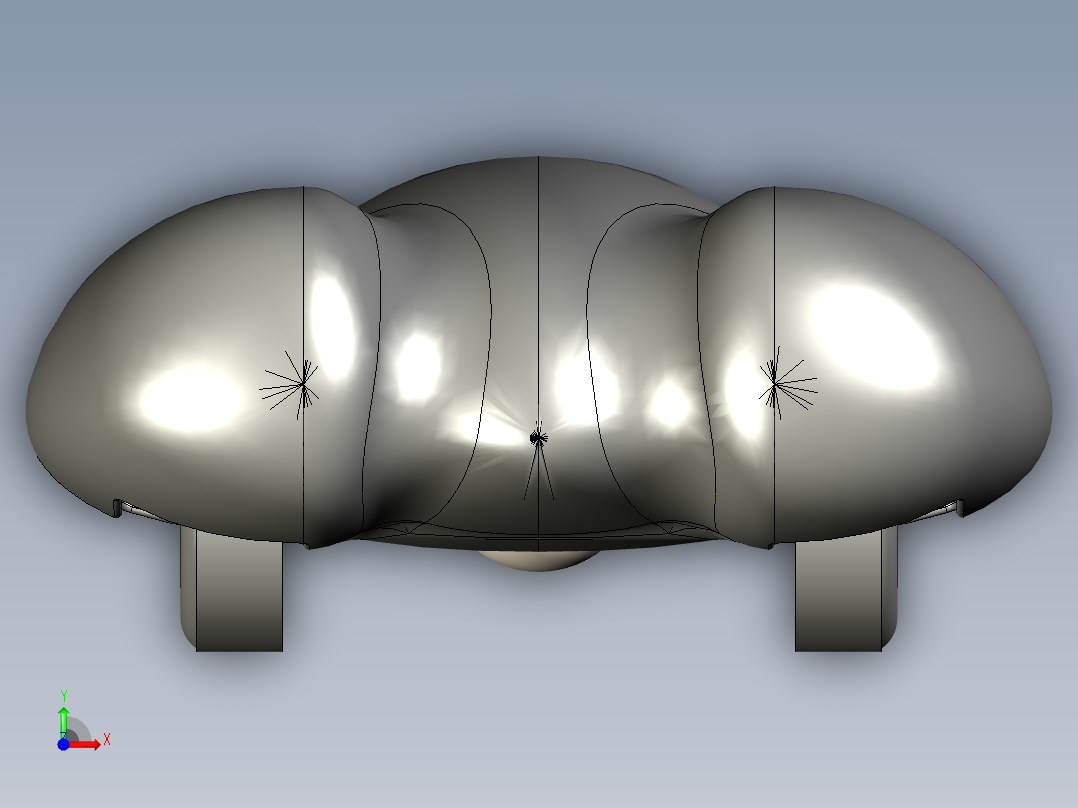 概念小汽车设计图纸前视图