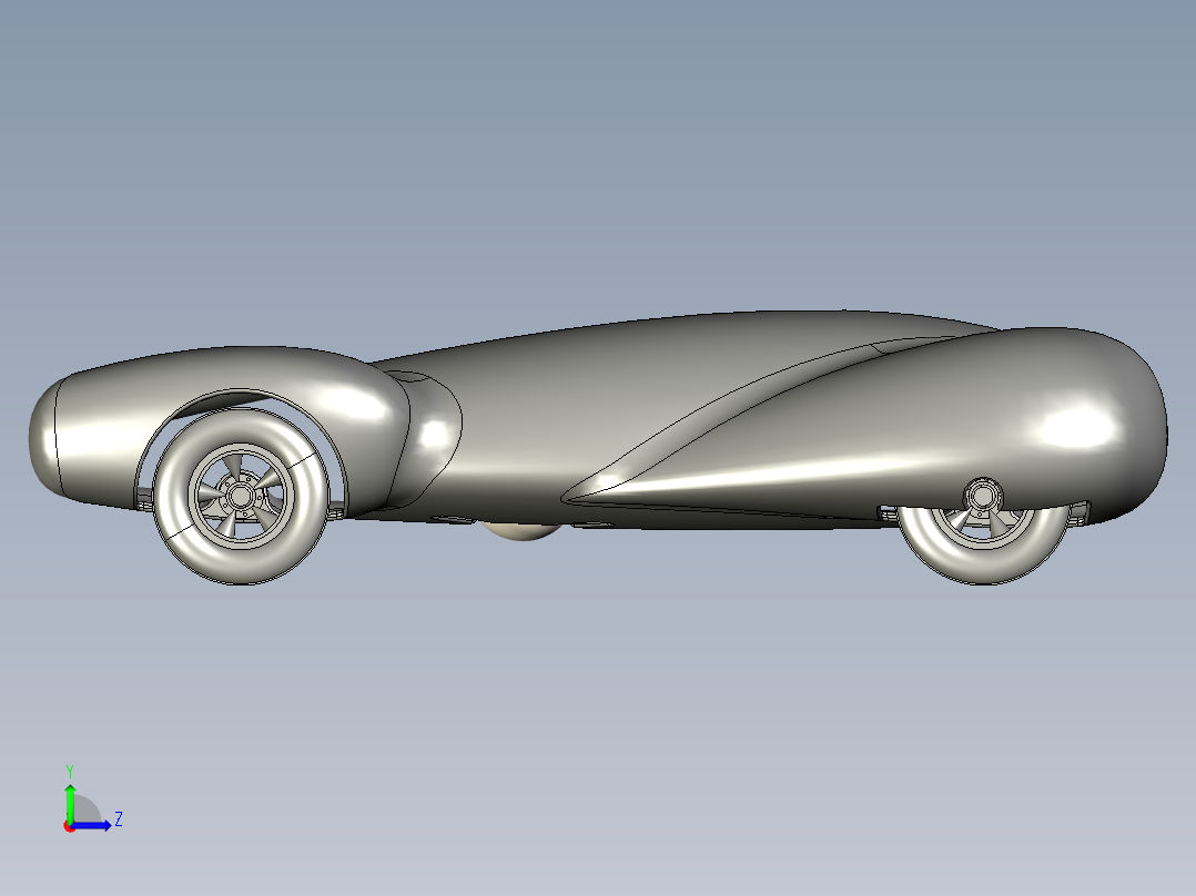 概念小汽车设计图纸左视图