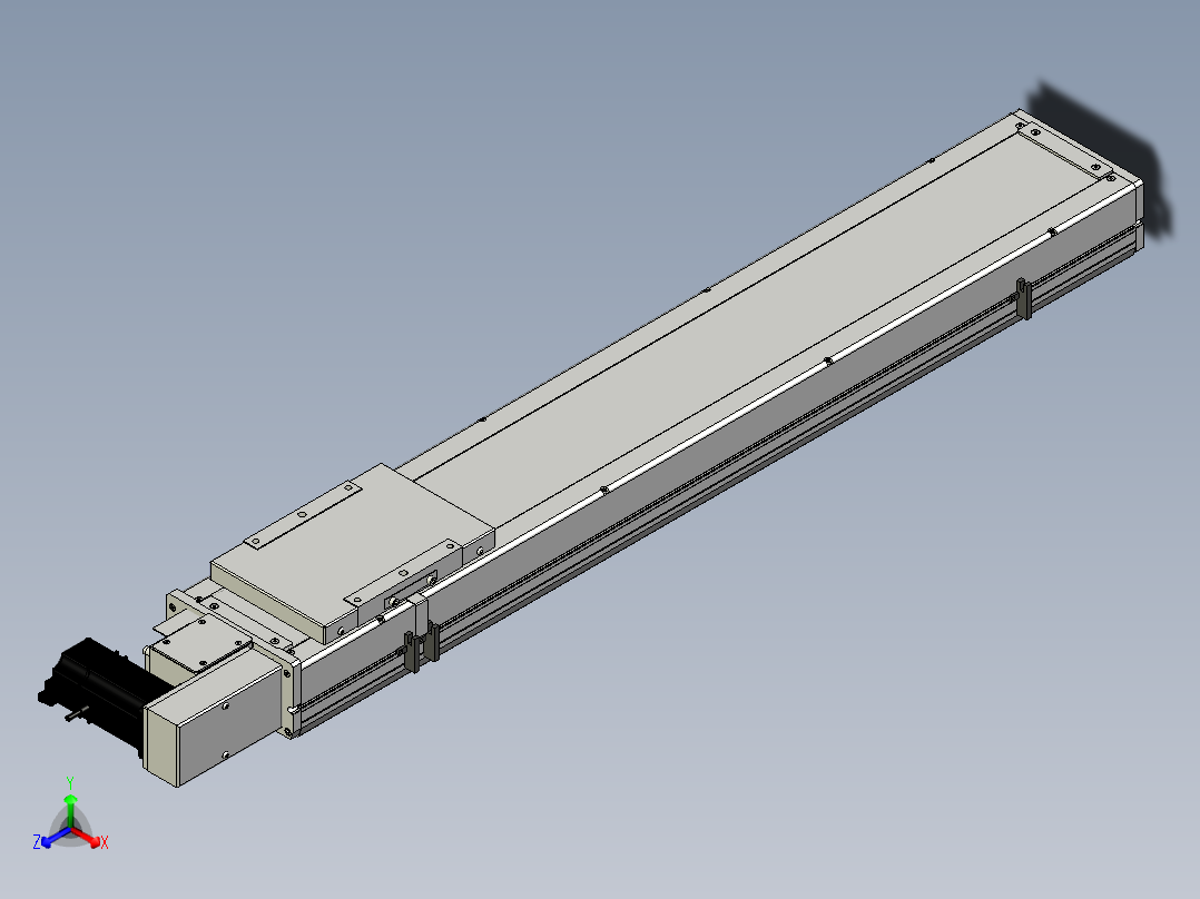 Toyo东佑达直线模组-ECB17-800-R主视图