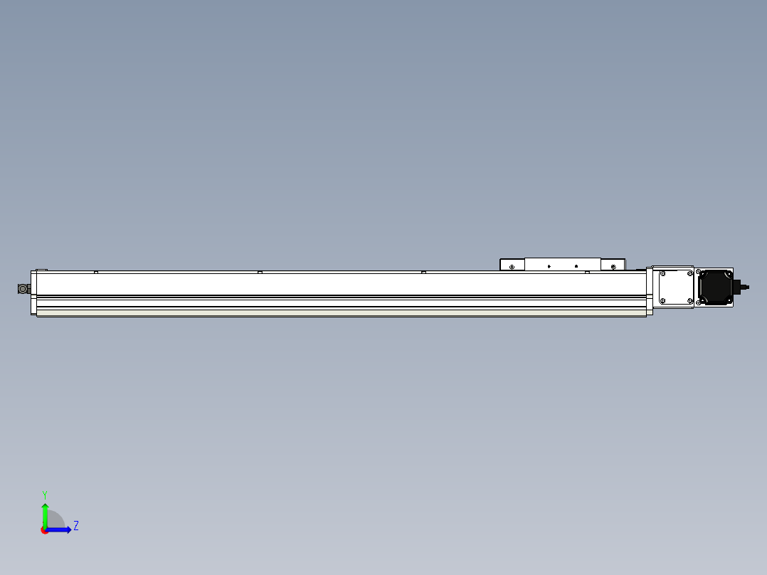 Toyo东佑达直线模组-ECB17-800-R左视图