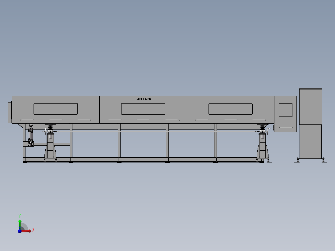 6米钢管送料机前视图