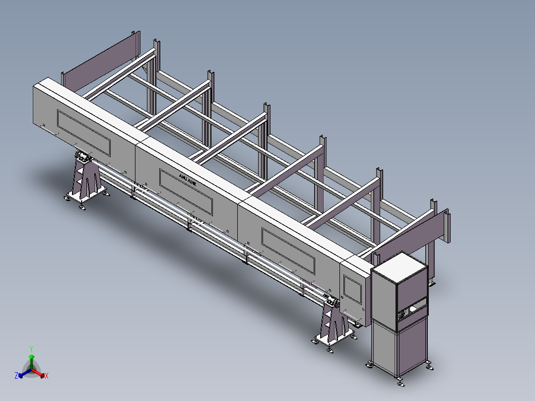 6米钢管送料机正等轴测图