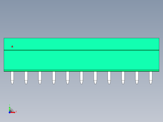 DEGSON 15EDG 系列 3.81mm 插拔式接线端子-15EDGVC-3.81-11P-14-00AH前视缩略图