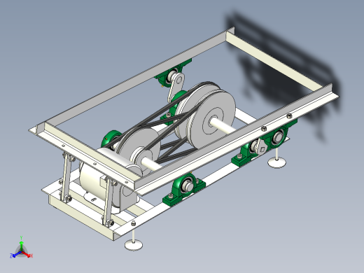 摇摇车底盘驱动机架