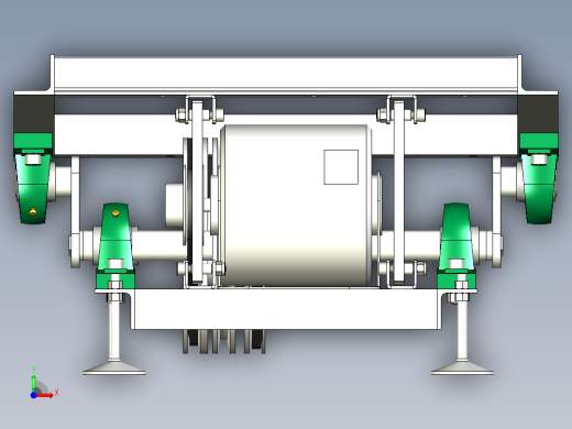 摇摇车底盘驱动机架前视缩略图