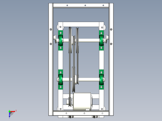 摇摇车底盘驱动机架俯视缩略图