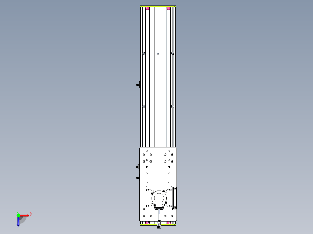 东锦齿条传动DH136G-S500-BU-减速机+P400W俯视图