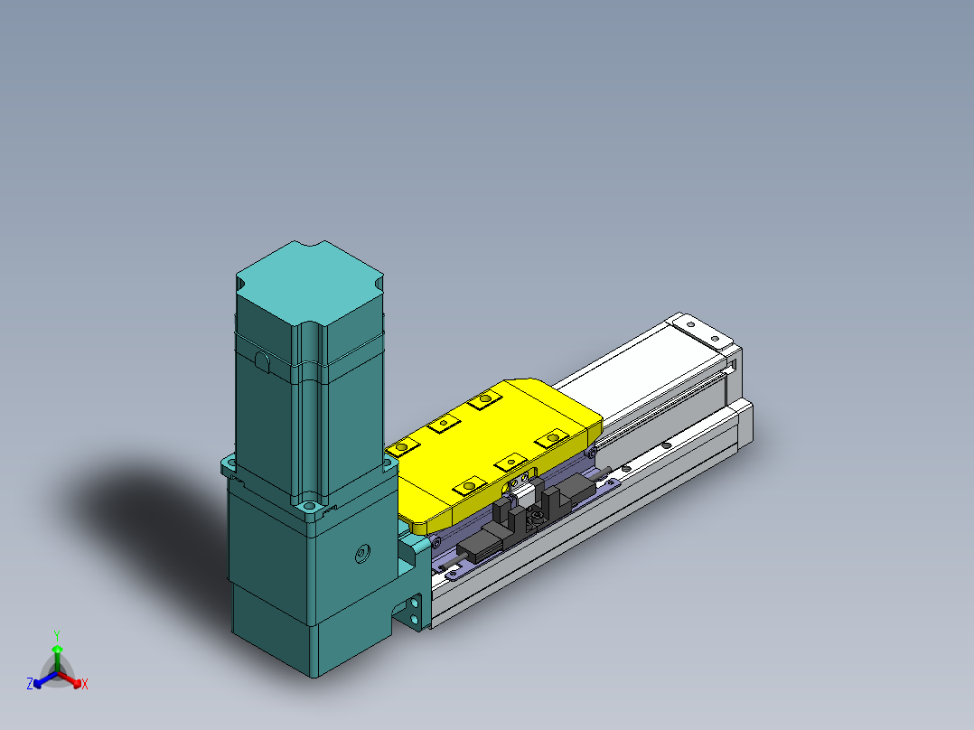 GTA内嵌同步带全封闭GTA5-BW-57步进正等轴测图