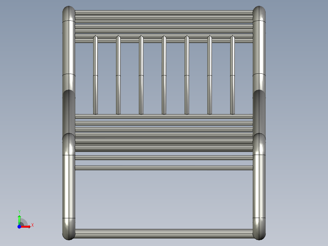 不锈钢座椅前视图