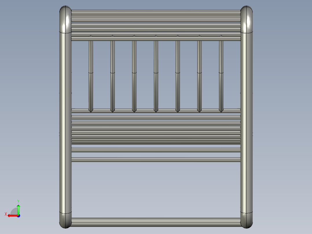 不锈钢座椅后视图