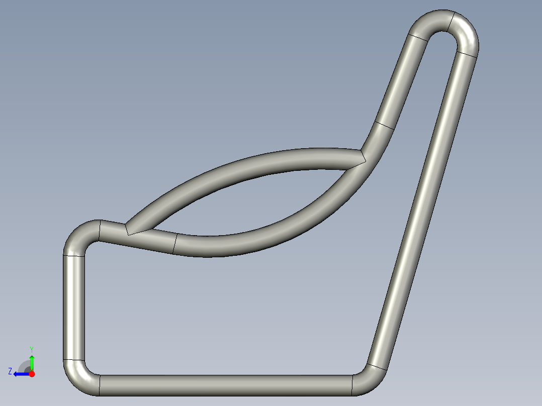 不锈钢座椅右视图