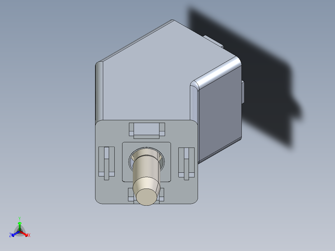 型材-BR 40X40 45_CONNECTOR 3842532205正等轴测图