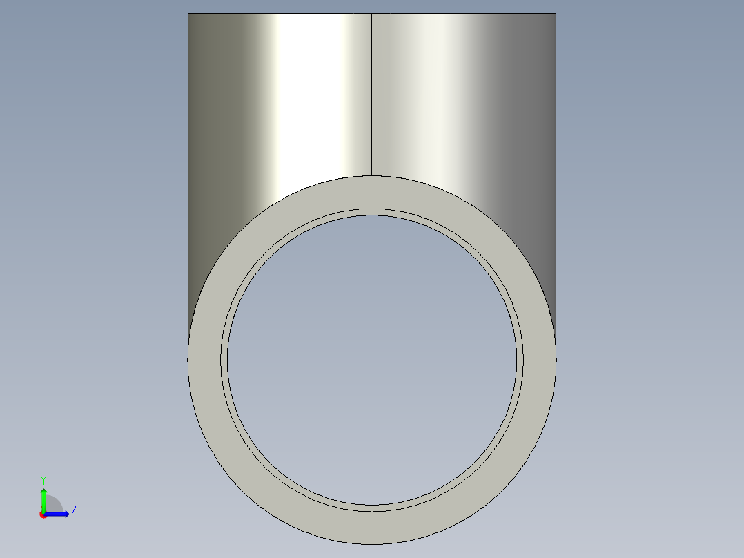 船舶管路系统SeaCor_Tee_SxSxS_37J101025_2.5in左视图
