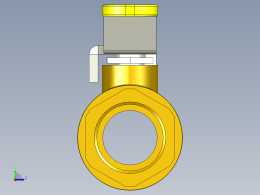 管道手动球阀-水管开关阀-手动阀门铜球阀DN20左视缩略图