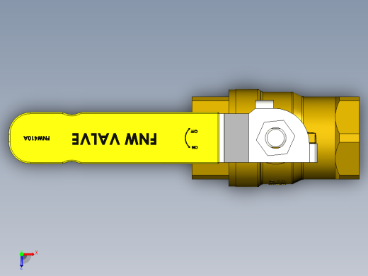 管道手动球阀-水管开关阀-手动阀门铜球阀DN20俯视缩略图