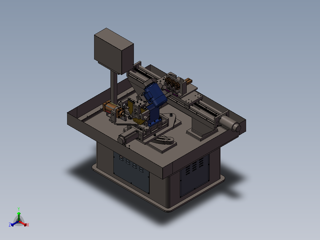 叶片打包机正等轴测图