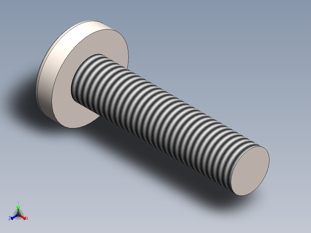 螺丝 M6 十字盘头-M6x25 Screw head.SLDPRT