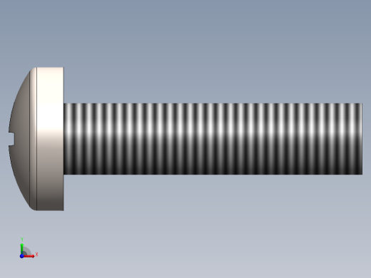 螺丝 M6 十字盘头-M6x25 Screw head.SLDPRT前视缩略图