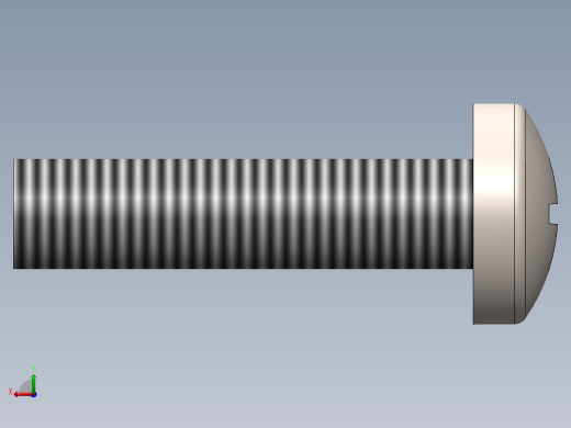 螺丝 M6 十字盘头-M6x25 Screw head.SLDPRT后视缩略图