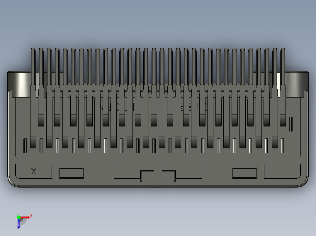 连接器AAUS01AP2-032K029俯视图