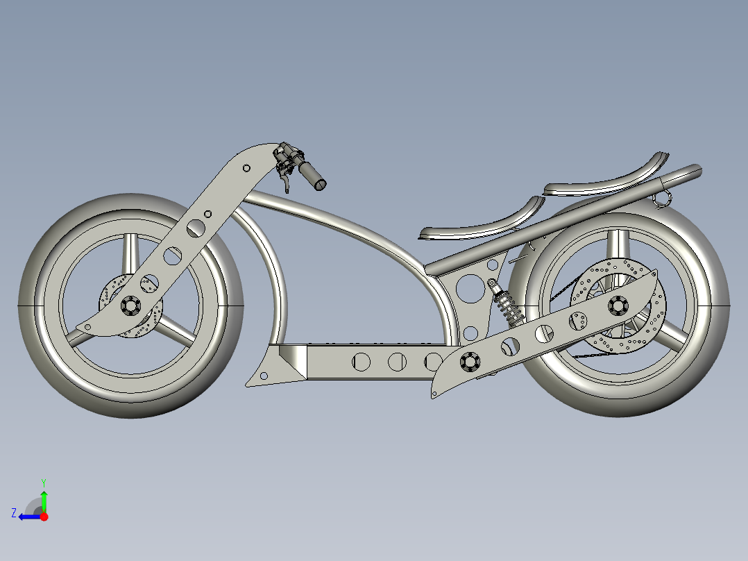 电摩托车ebike右视图